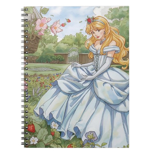Carnet Enchanted Strawberry Garden Princess Notebook (Devant)