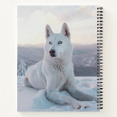 Carnet Enchanter White Husky Dog dans la neige (Dos)