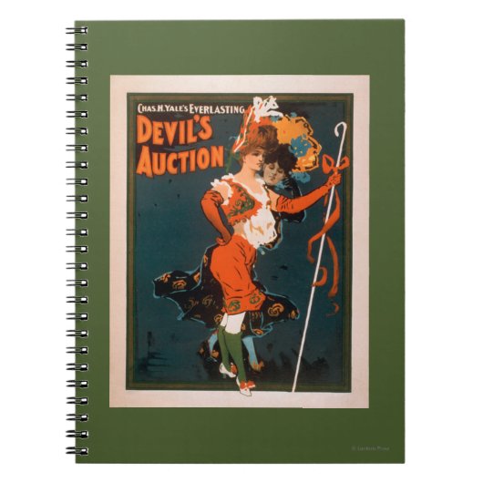 Carnet Enchère du diable Femme en Costume Théâtre 2 (Devant)