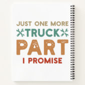 Carnet Encore un camion de plus je promets (Dos)