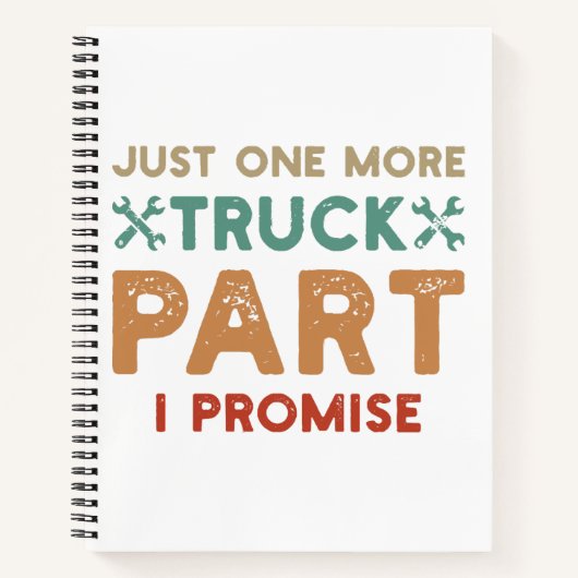 Carnet Encore un camion de plus je promets (Devant)