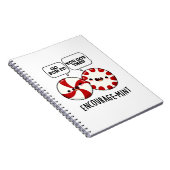 Carnet Encourage-mint Jeu de mots de bonbon drôle  (Côté Droit)