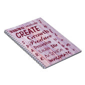 Carnet Encouragement de l'image en bois rose (Côté Droit)