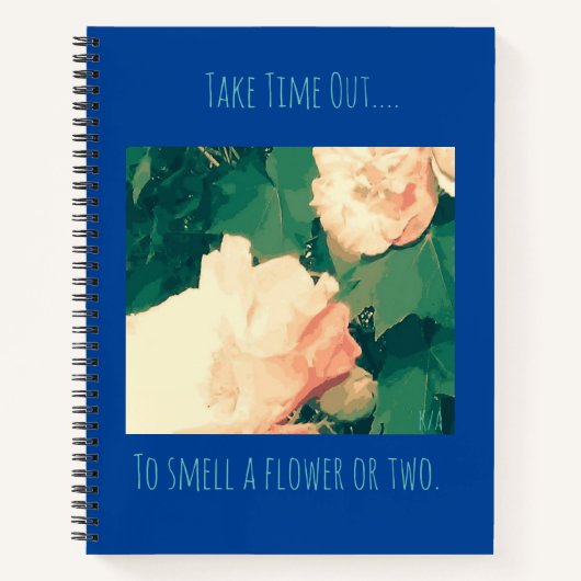 Carnet Encouragement du thème floral (Devant)