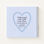 Carnet Encouragement et application de la Bible Bleue Lum (Dos)