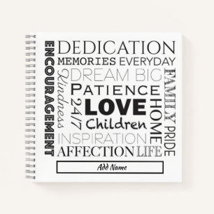 Carnet Encourager le collage de mots