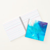 Carnet Encre abstraite pastel marbré (Intérieur)