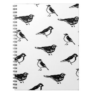 Carnet Encre bracelet oiseau vintage sans couture encre,