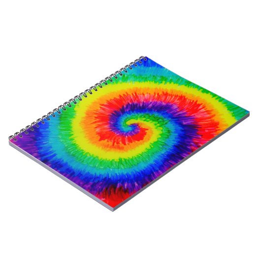 Carnet Encre d'alcool à Cravate arc-en-ciel (Côté gauche)