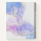 Carnet Encre d'alcool rose, pourpre et bleu (Dos)