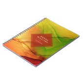 Carnet encre de fond d'odyssée d'automne (Côté gauche)