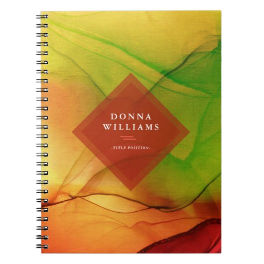 Carnet encre de fond d'odyssée d'automne (Devant)