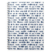 Carnet Encré - indigo (Devant)