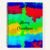 Carnet Encre Splash Abstrait Joyeux cadeau de Noël Favori (Devant)