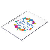 Carnet Endroit heureux faisant du crochet (Côté gauche)