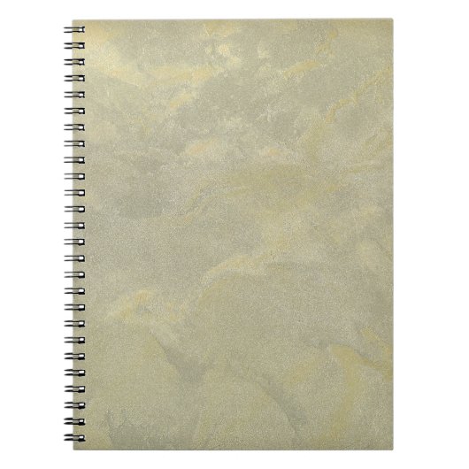 Carnet Enduit métallisé argent et or (Devant)