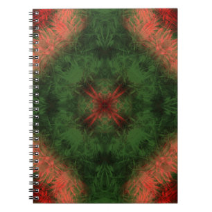 Carnet Énergie forestière kaléidoscope art fractal