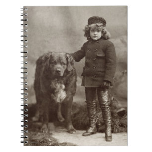 Carnet Enfant avec le chien, C1885