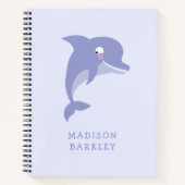 Carnet Enfant dauphin mignon (Devant)