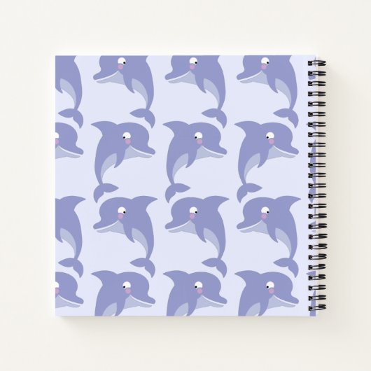 Carnet Enfant dauphin mignon (Dos)