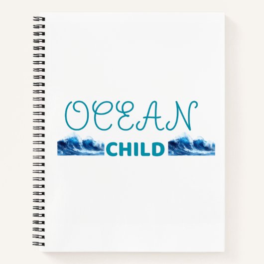 Carnet Enfant de l'océan mignon (Devant)
