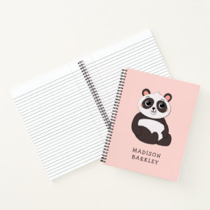 Carnet Enfant d'ours Panda Mignon