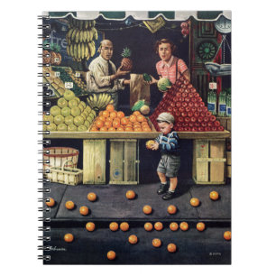 Carnet Enfant en bas âge et oranges