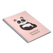 Carnet Enfant Panda Mignon (Côté Droit)