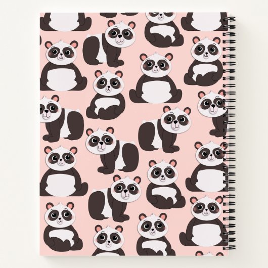 Carnet Enfant Panda Mignon (Dos)