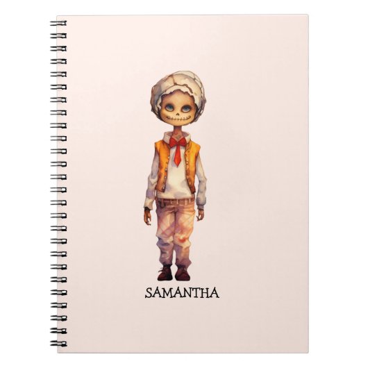 Carnet Enfant zombie adorable - Halloween mignon (Devant)