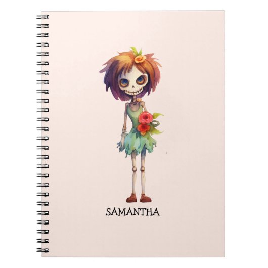 Carnet Enfant zombie mignon mais effrayant – Macabre ador (Devant)
