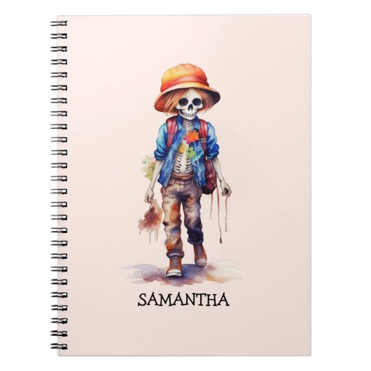 Carnet Enfant zombie mignon mais effrayant – Macabre ador (Devant)