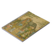 Carnet Enfants à cheval sur l'éléphant (litho) (Côté gauche)