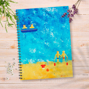 Carnet Enfants au bord de la mer Art contemporain moderne