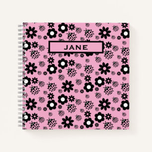Carnet Enfants coccinelle rose mignonne