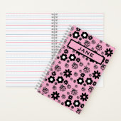 Carnet Enfants coccinelle rose mignonne (À l'intérieur)