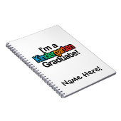 Carnet Enfants colorés Diplôme de maternelle (Côté Droit)