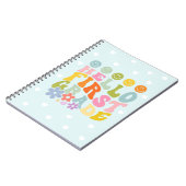 Carnet Enfants de première année colorés (Côté gauche)