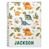 Carnet Enfants Dinosaure Mignon Personnalisé  (Devant)