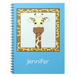 Carnet Enfants drôles de bande dessinée de girafe