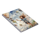 Carnet enfants faisant voler des cerfs-volants (Côté Droit)