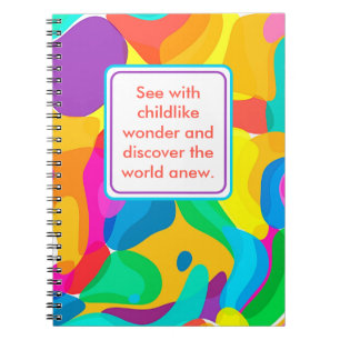 Carnet Enfants Merveilles et couleurs de cirque brillante