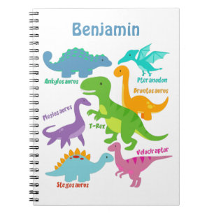 Carnet Enfants mignons dinosaure