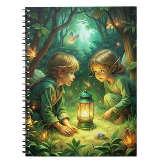 Carnet Enfants mignons en forêt (Devant)