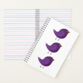 Carnet Enfants oiseau mignon (À l'intérieur)