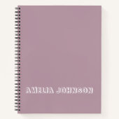 Carnet Enfants personnalisés Nom Purple School (Devant)