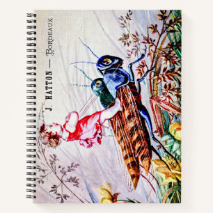 Carnet Enfants Riding Grasshoppers