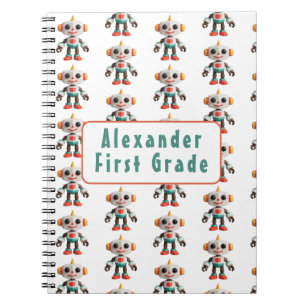 Carnet Enfants robots personnalisables