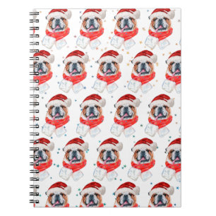 Carnet English Bulldog Dog Breed Christmas
