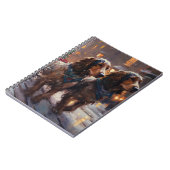 Carnet English Cocker Spaniel Saison de Noël festive (Côté gauche)
